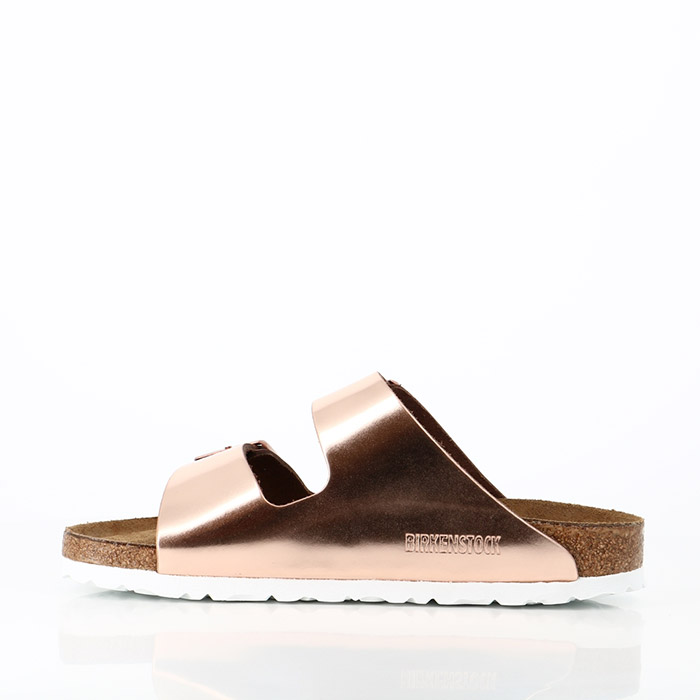 Birkenstock chaussures birkenstock arizona  sfb cuir metallic copper rose1111401_2