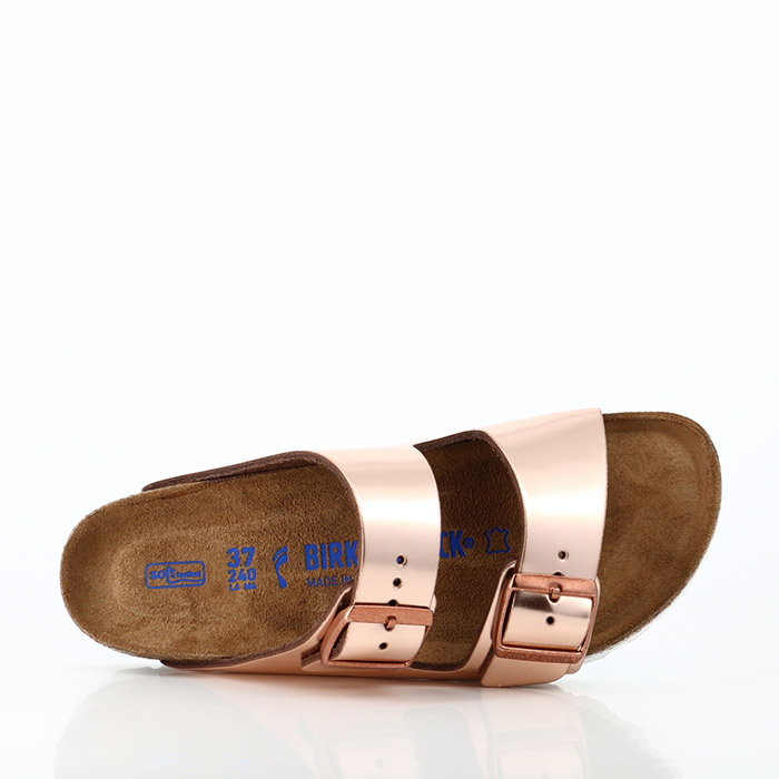 Birkenstock chaussures birkenstock arizona sfb cuir metallic copper rose1111401_3