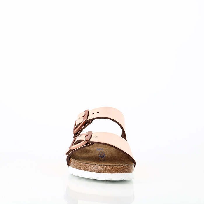 Birkenstock chaussures birkenstock arizona  sfb cuir metallic copper rose1111401_5