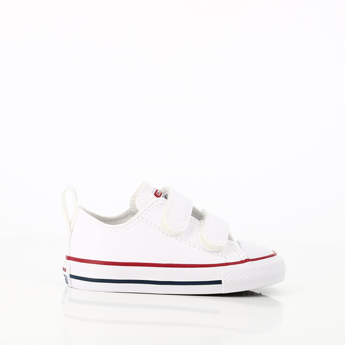 Converse chaussures converse bebe chuck taylor all star 2v leather toddler ox white blanc