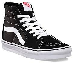 Vans chaussures vans sk8 hi black black white noir
