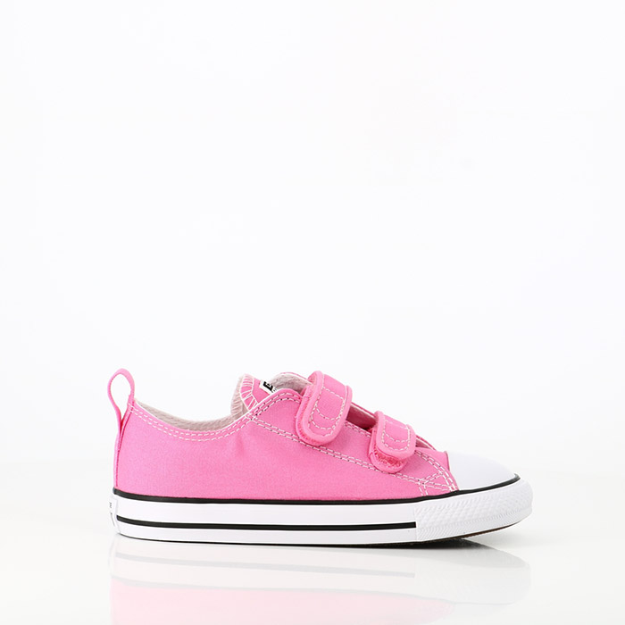 Converse chaussures converse bebe chuck taylor 2v canvas low top pink rose