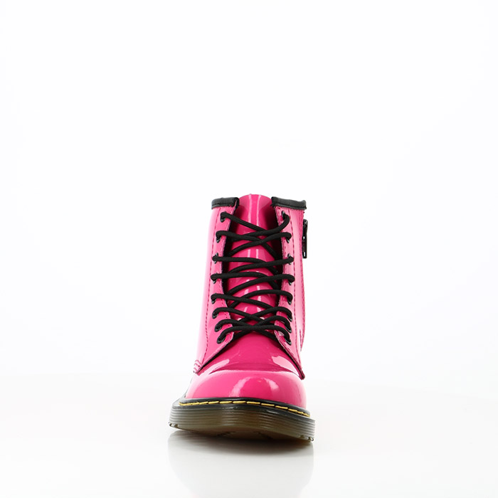 Dr martens chaussures dr martens enfant delaney patent lamper hot pink rose1142101_4