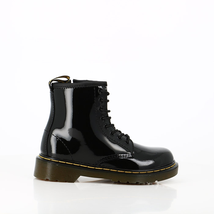 Dr martens chaussures dr martens enfant boots 1460 cuir verni junior black noir