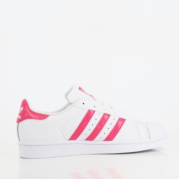 Adidas chaussures adidas superstar rose brillant blanc blanc