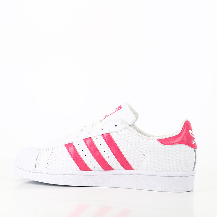 Adidas chaussures adidas superstar rose brillant blanc blanc1154901_3