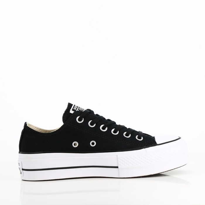 Converse chaussures converse chuck taylor all star lift canvas low top black white white noir