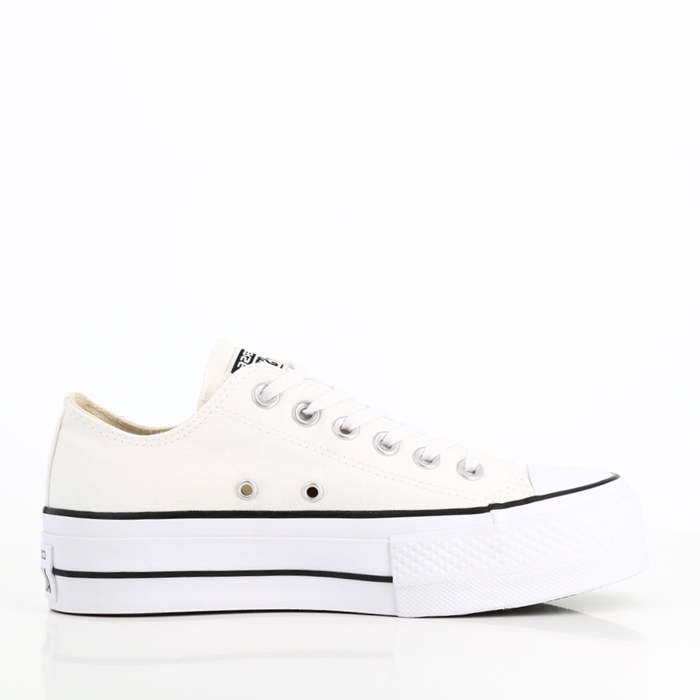 Converse chaussures converse chuck taylor all star lift canvas low top white black white blanc1159301_1