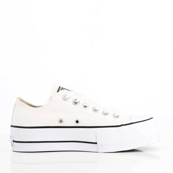 Converse chaussures converse chuck taylor all star lift canvas low top white black white blanc