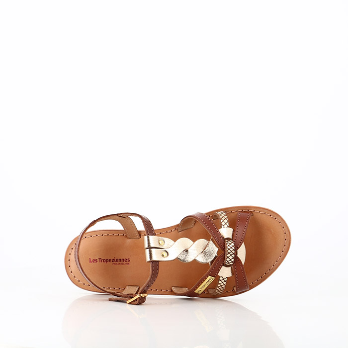 Les tropeziennes chaussures les tropeziennes enfant badami tan or marron1179501_3