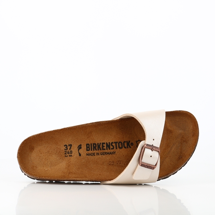 Birkenstock chaussures birkenstock madrid bf graceful pearl white blanc