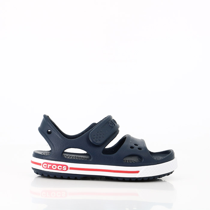 Crocs chaussures crocs bebe crocband ii sandal ps navy white bleu