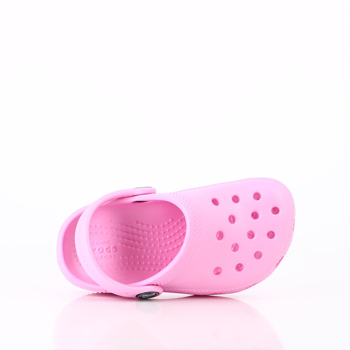 Crocs chaussures crocs bebe classic clog k carnation roomy fit rose1209101_5