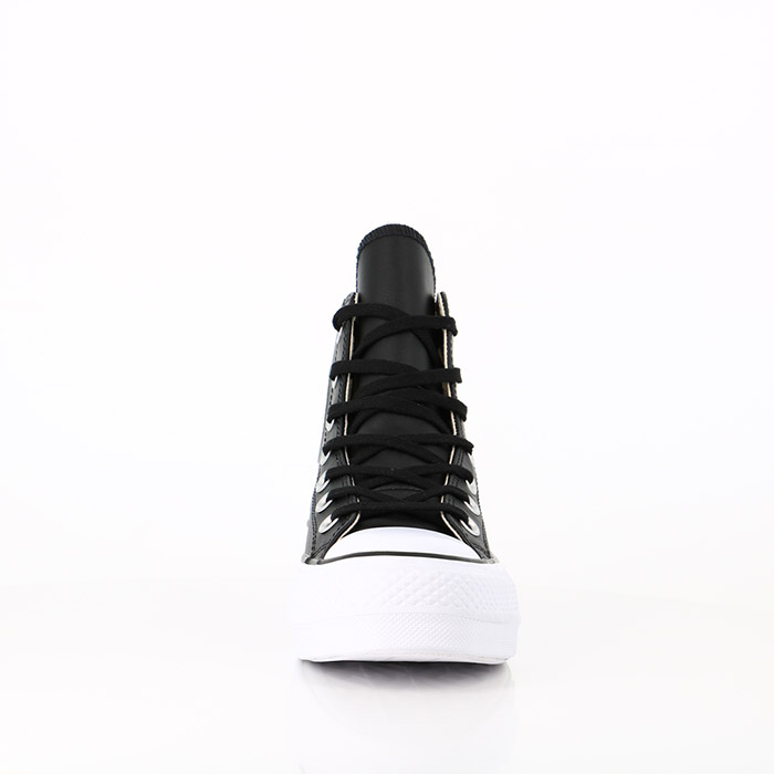 Converse chaussures converse chuck taylor all star lift leather high top black black white noir1223701_4