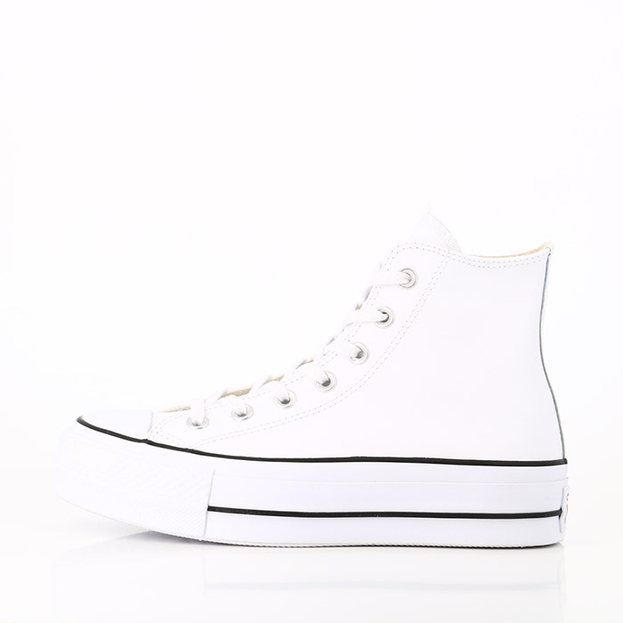 Converse chaussures converse chuck taylor all star lift leather high top white black white blanc1225701_3