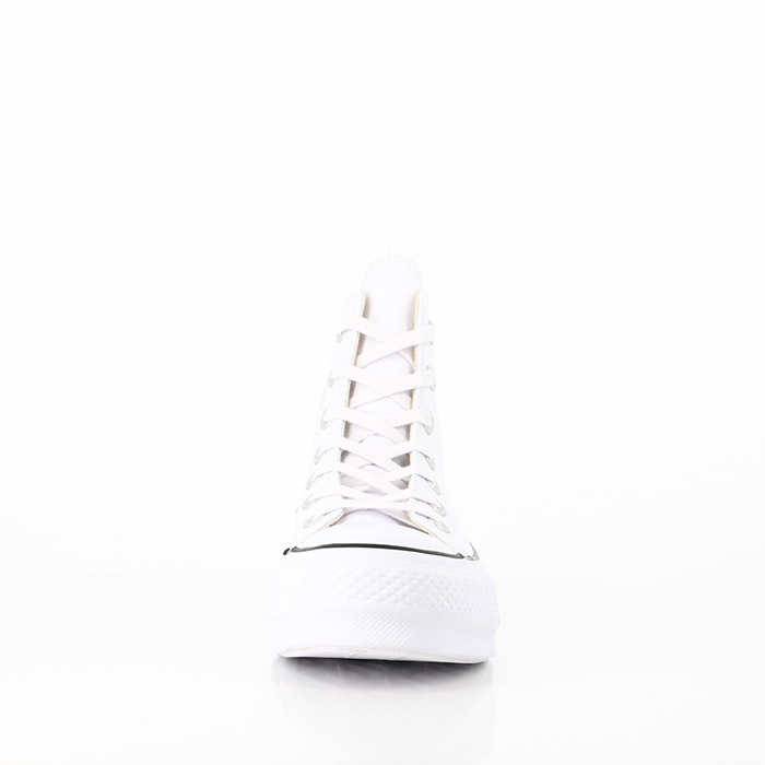 Converse chaussures converse chuck taylor all star lift leather high top white black white blanc1225701_4