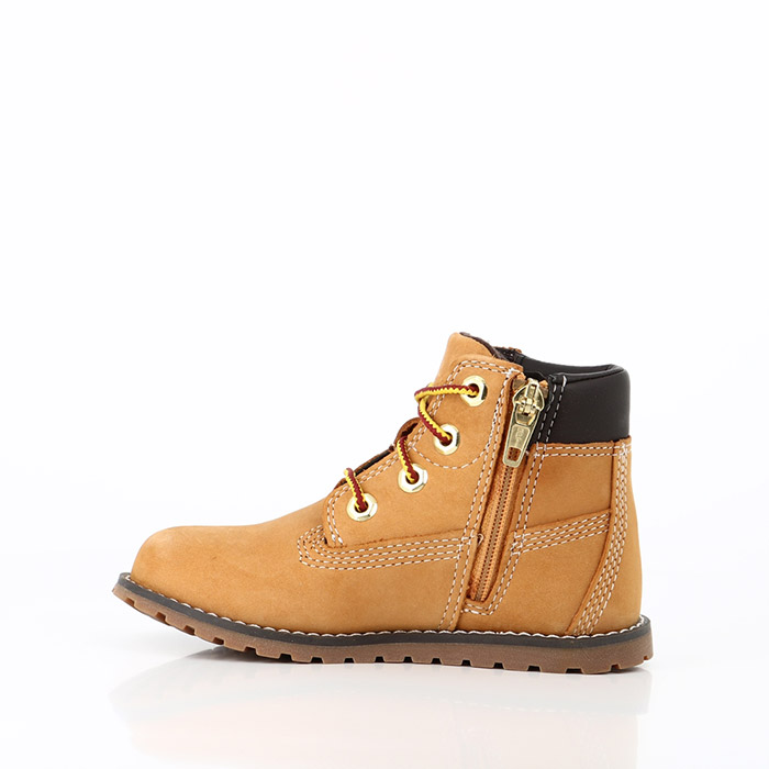 Timberland chaussures timberland bebe 6 inch boot pokey pine jaune marron1239201_3