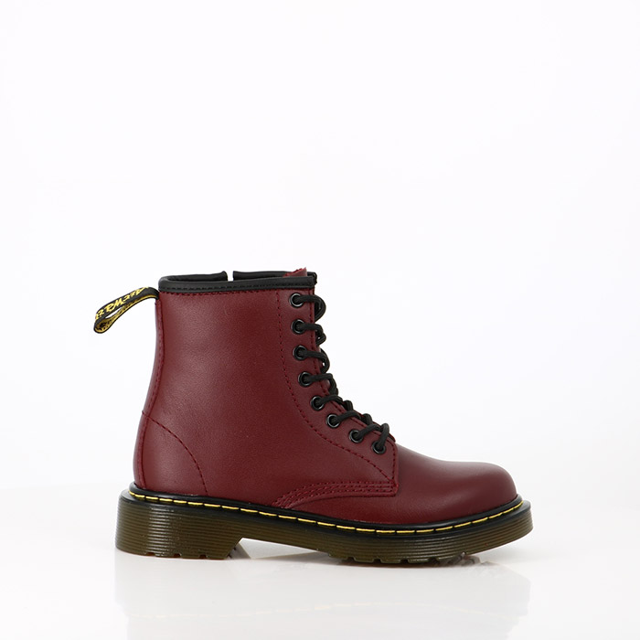 Dr martens chaussures dr martens enfant delaney softy t cherry red rouge