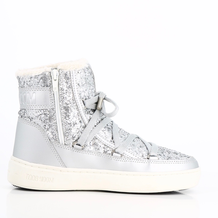 Moon boot chaussures moon boot pulse z glitter argent