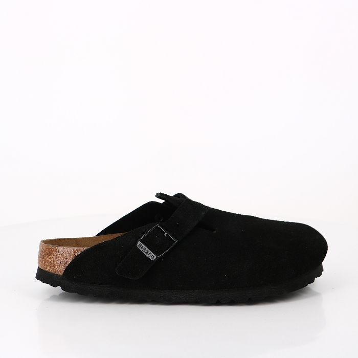 Birkenstock chaussures birkenstock boston sfb suede black noir