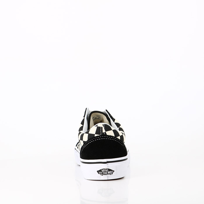 Vans chaussures vans old skool (primary check) blk white noir1275301_2