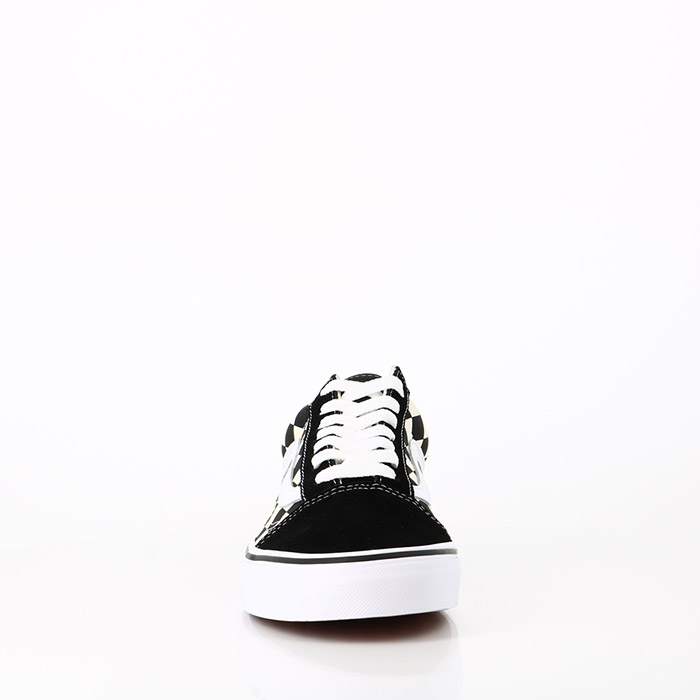 Vans chaussures vans old skool (primary check) blk white noir1275301_4