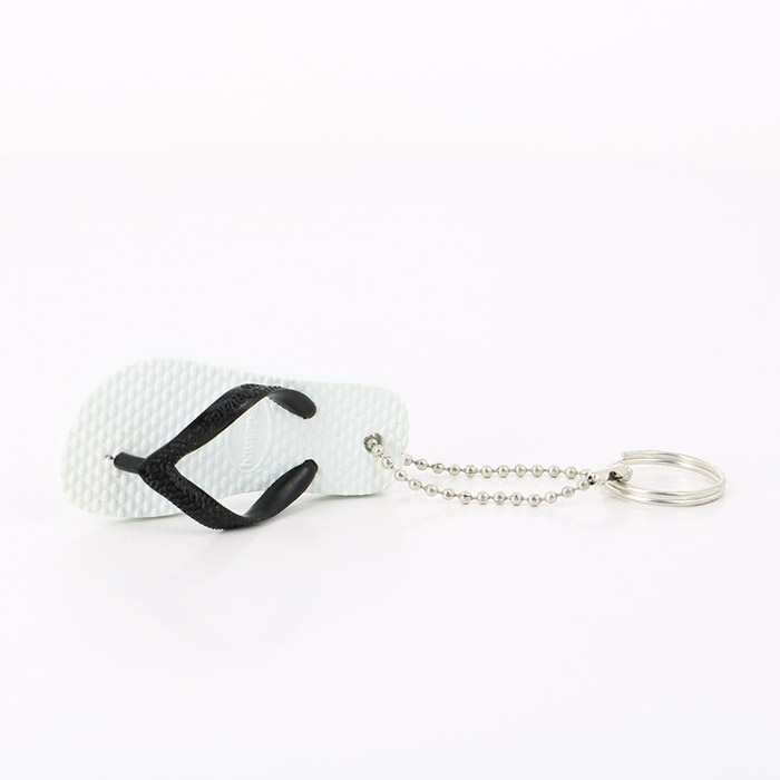 Havaianas accessoires havaianas keyring white black blanc