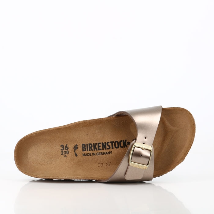 Birkenstock chaussures birkenstock madrid electric metallic taupe marron1310501_1