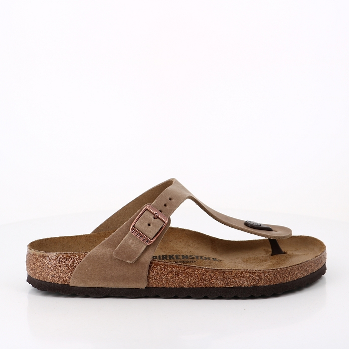 Birkenstock chaussures birkenstock gizeh cuir tabacco brown marron