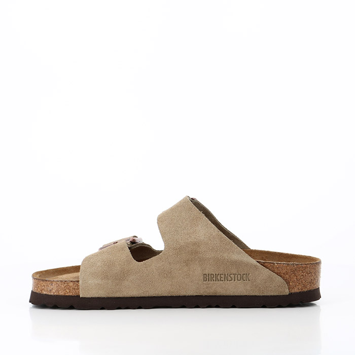 Birkenstock chaussures birkenstock arizona sfb cuir suede taupe marron1321201_4