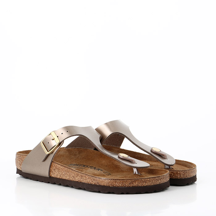 Birkenstock chaussures birkenstock gizeh electric metallic taupe or1321301_2