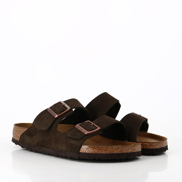 Birkenstock chaussures birkenstock arizona sfb suede mocha marron1322101_2