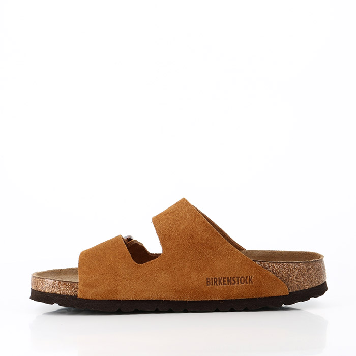 Birkenstock chaussures birkenstock arizona sfb suede mink femmes marron1322901_5