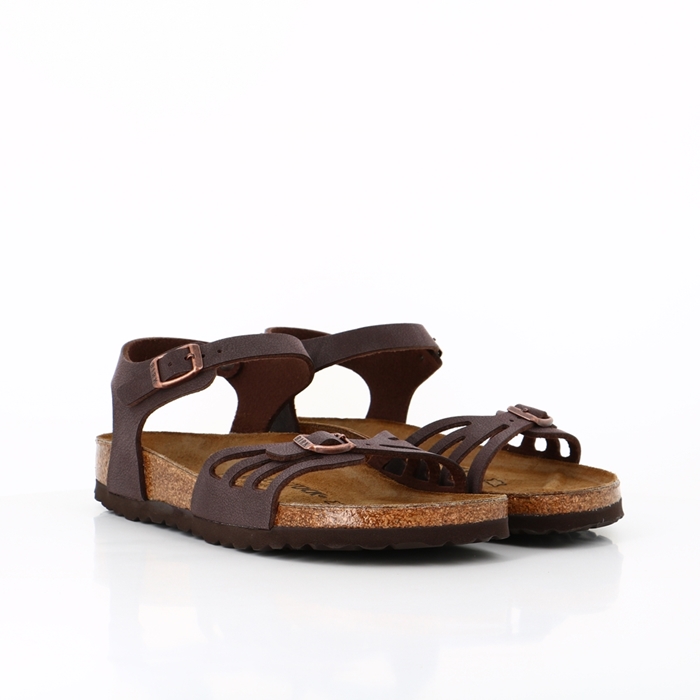 Birkenstock chaussures birkenstock bali brushed habana marron