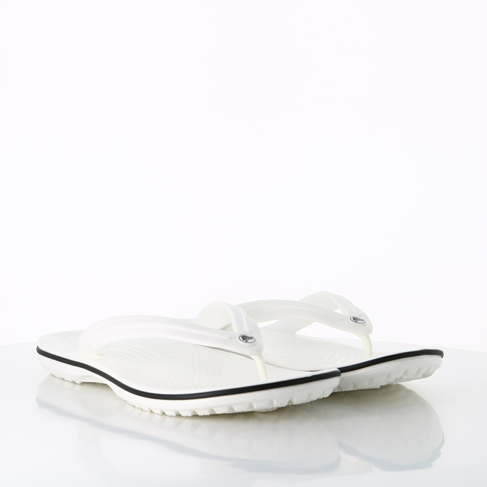 Crocs chaussures crocs crocband flip white blanc1340301_4