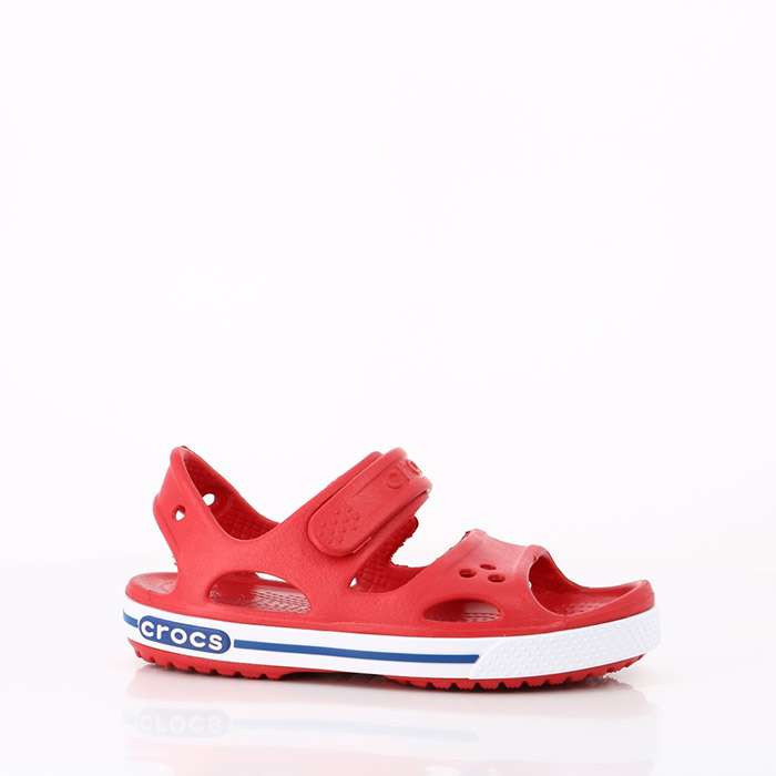 Crocs chaussures crocs crocband ii sandal ps pepper blue jean rouge