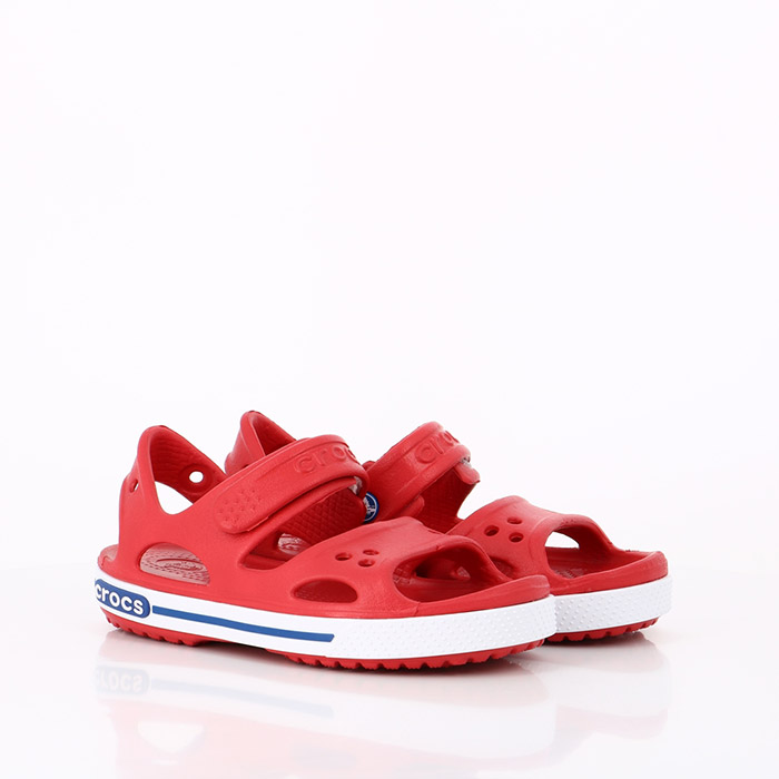 Crocs chaussures crocs crocband ii sandal ps pepper blue jean rouge1341101_6