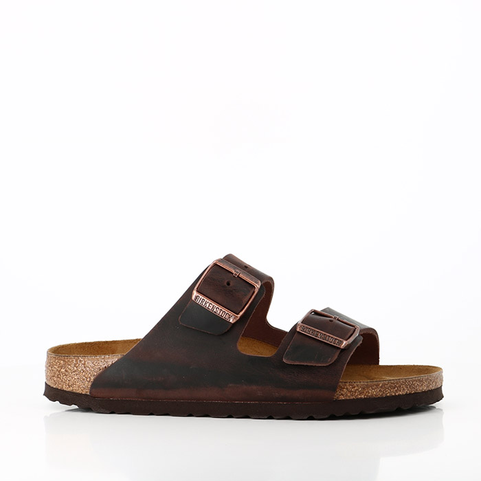 Birkenstock chaussures birkenstock arizona  sfb cuir habana  femme marron
