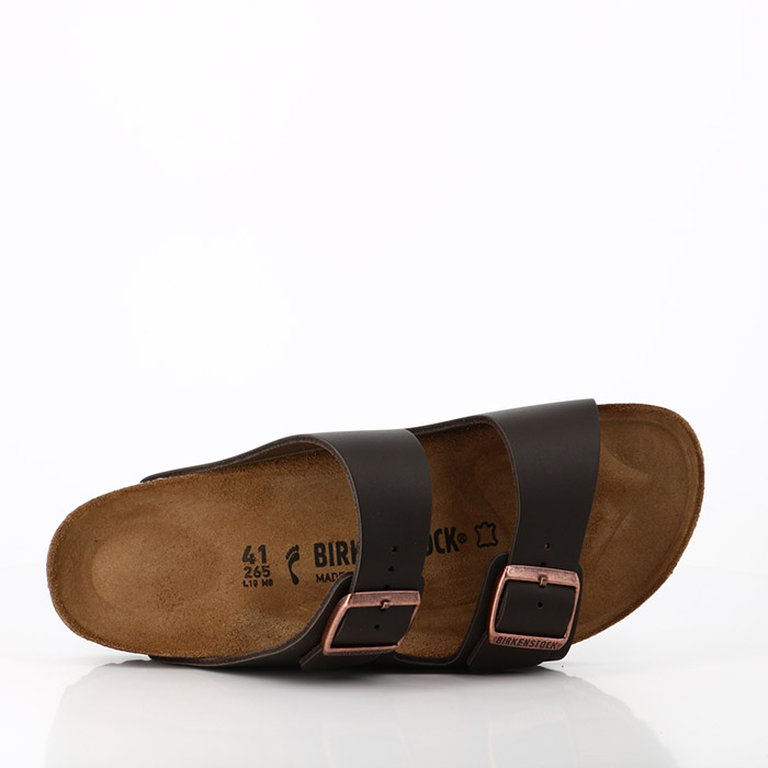 Birkenstock chaussures birkenstock arizona cuir dark brown marron1346201_2