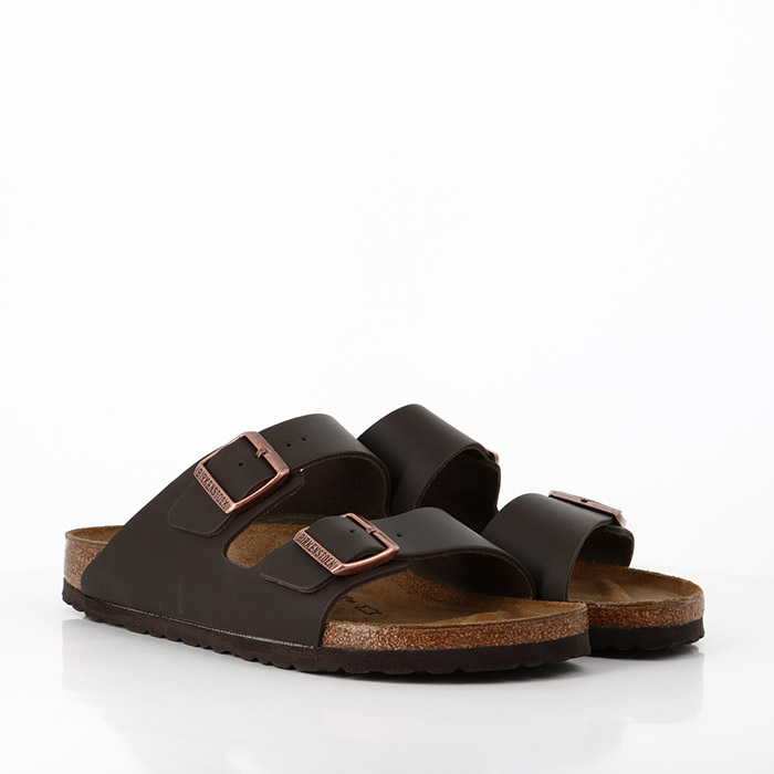 Birkenstock chaussures birkenstock arizona cuir dark brown marron1346201_3