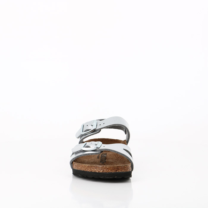 Birkenstock chaussures birkenstock enfant rio soft metallic silver argent1346301_5