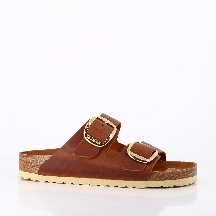 Birkenstock chaussures birkenstock arizona big buckle leoi cognac marron