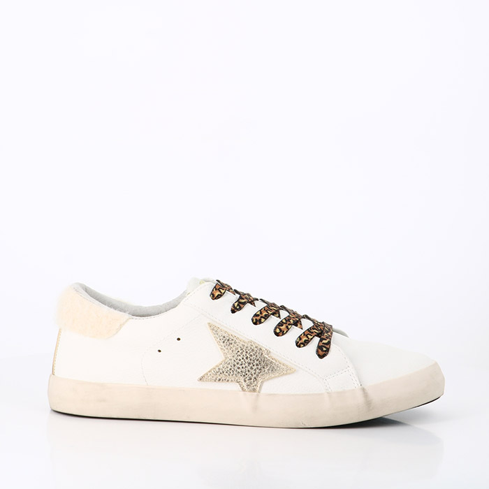 Le temps des cerises chaussures le temps des cerises city h19 leo white blanc