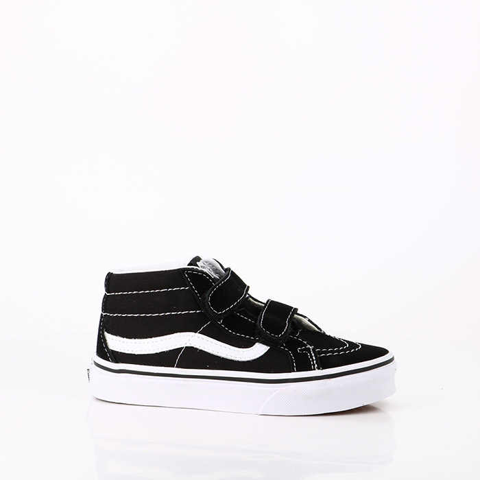 Vans chaussures vans enfant sk8 mid reissue v black true white noir1375201_1