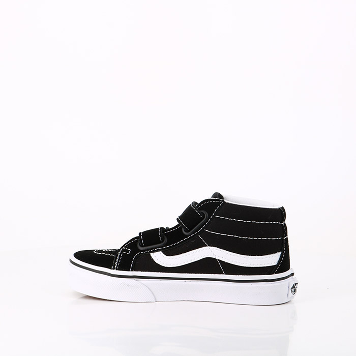 Vans chaussures vans enfant sk8 mid reissue v black true white noir1375201_4