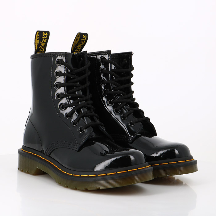 Dr martens chaussures dr martens 1460 patent black patent lamper noir1377201_2