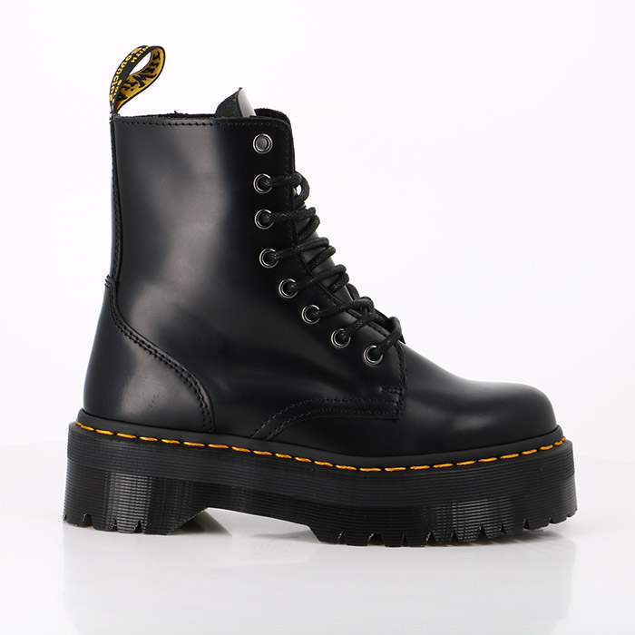 Dr martens chaussures dr martens jadon black polished smooth noir