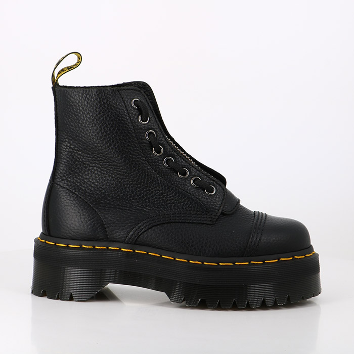 Dr martens chaussures dr martens sinclair plateformes cuir black milled nappa noir