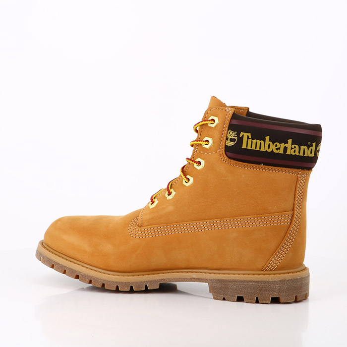 Timberland chaussures timberland 6 inch logo collar boot jaune waterproof jaune1384601_4