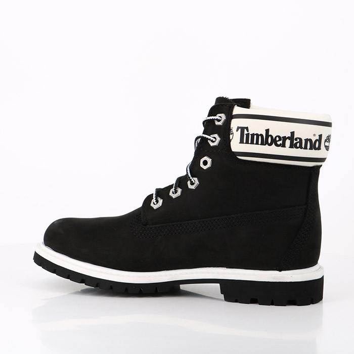 Timberland chaussures timberland 6 inch logo collar boot femme noir waterproof noir1384701_4